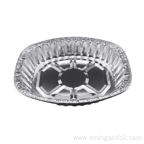 7500ml oval shape aluminum foil baking pan